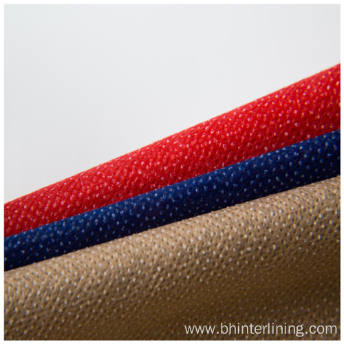 100% polyester colorful  fusible paper interlining